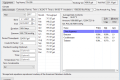 Stroage Tank Activity Dialog